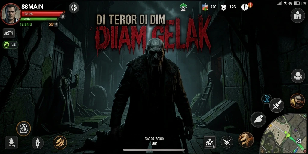 Tampilan gameplay menegangkan dari 88MAIN yang menghantui.