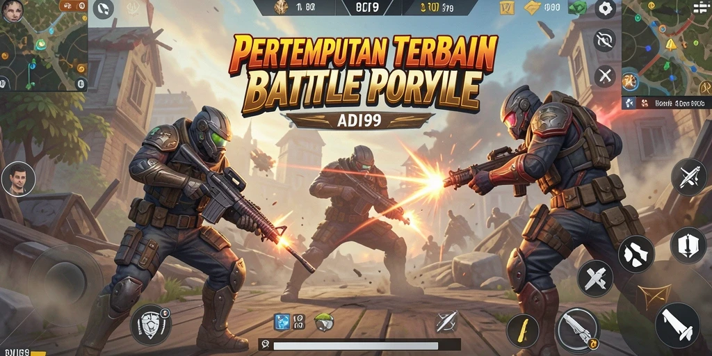 Tampilan gameplay mendebarkan dari ADI99 dalam pertempuran Battle Royale.