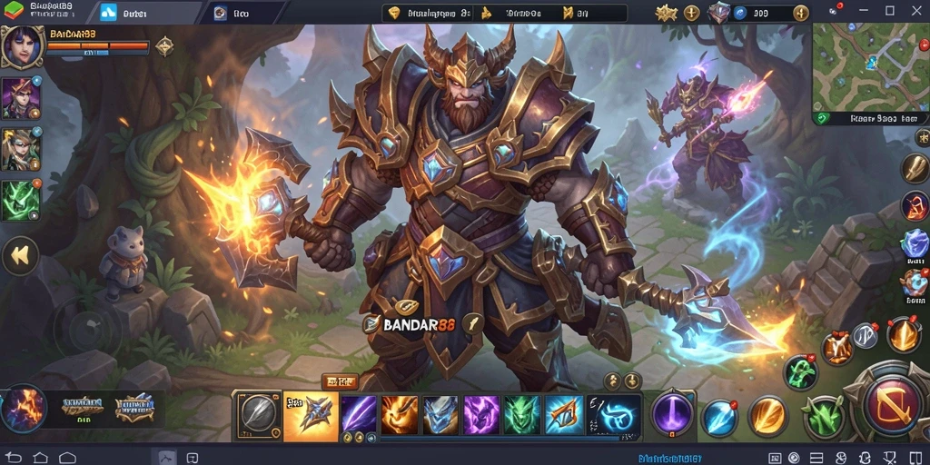 Tampilan gameplay epik dalam BANDAR88 yang memikat.