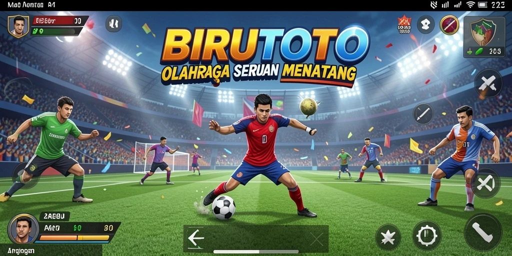 Gameplay seru BIRUTOTO menampilkan berbagai cabang olahraga.