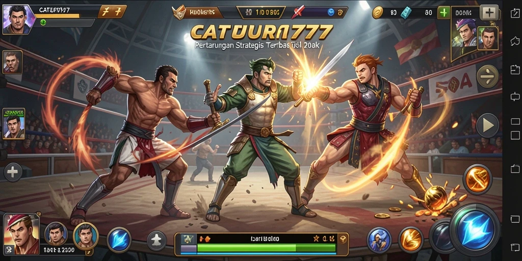 Gameplay menarik dalam CATUR777 saat pertarungan berlangsung.