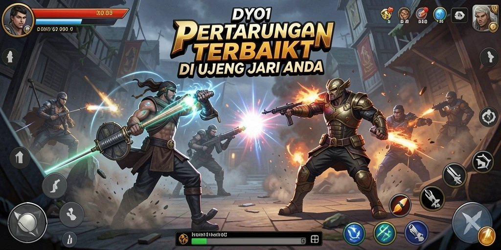 Tampilan DYO1 menampilkan aksi pertarungan yang mendebarkan.