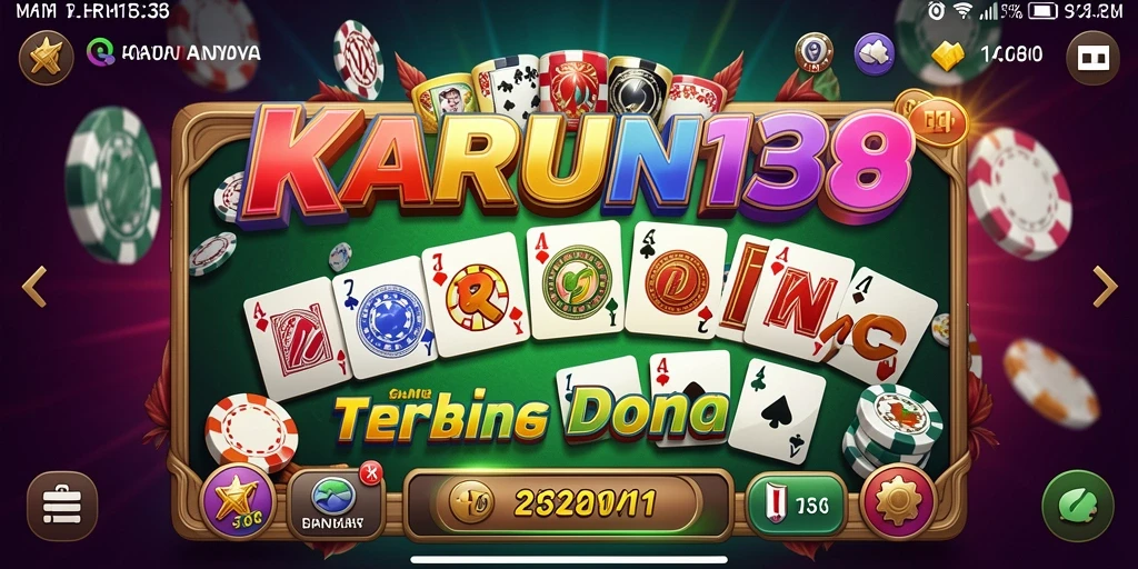 Tampilan gameplay seru dan interaktif dari game Domino KARUN138.