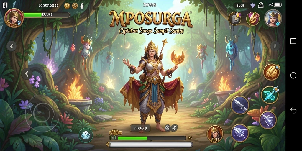 Tampilan gameplay MPOSURGA dengan elemen Idle yang menarik.