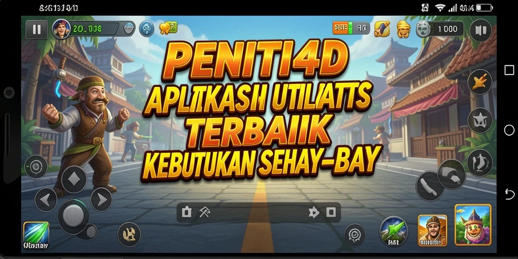 Screenshot utama PENITI4D menunjukkan tampilan antarmuka yang sederhana dan fungsional.