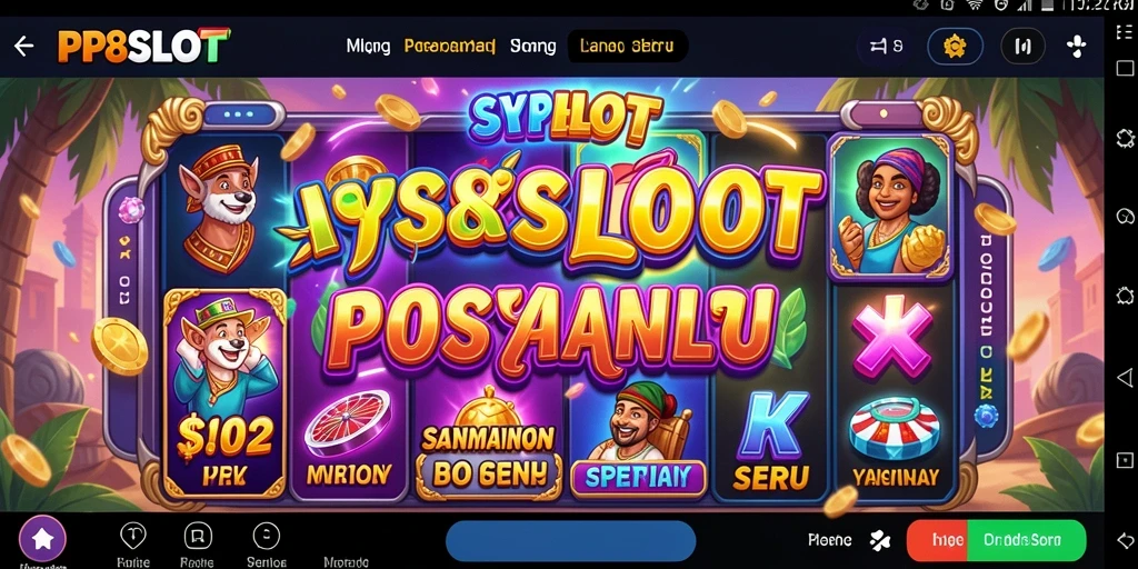 Tampilan gameplay PP8SLOT yang menarik dan penuh warna.