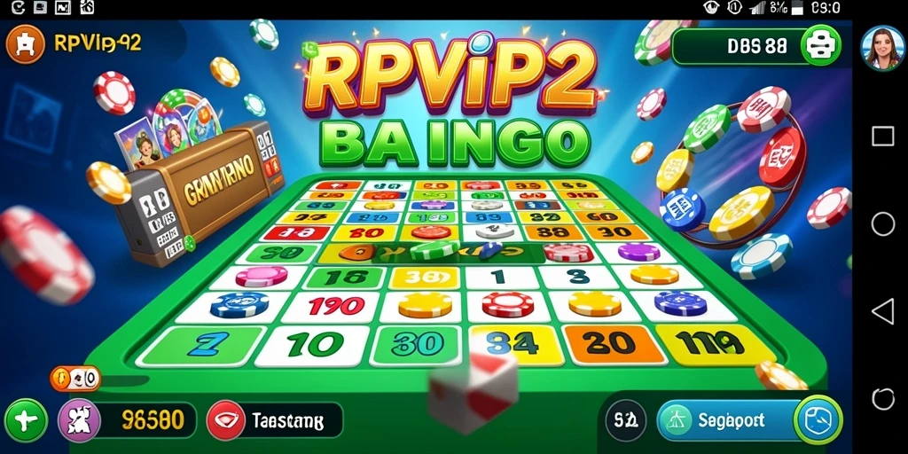 Screenshot gameplay RPVIP2 menampilkan keseruan bermain Bingo.