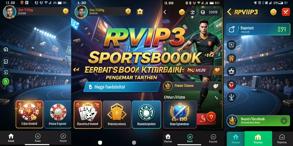 Tampilan gameplay menarik dalam aplikasi Sportsbook RPVIP3.