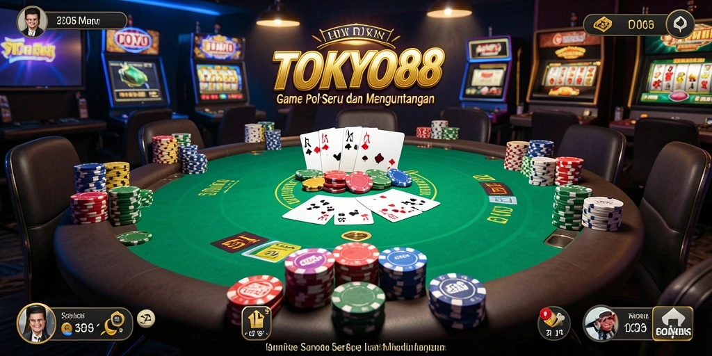 Tampilan gameplay seru TOKYO88 dalam aksi poker.
