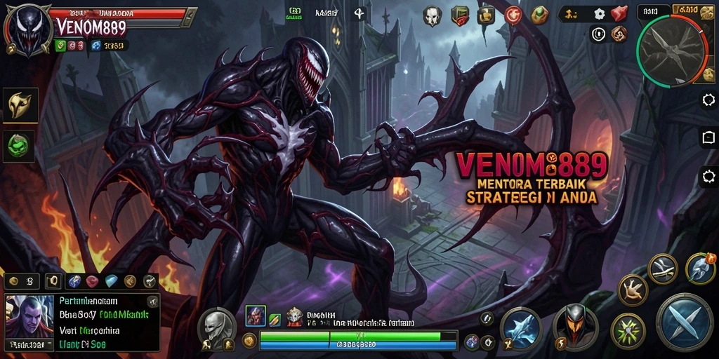Gameplay menegangkan dalam VENOM889 Tower Defense yang seru.