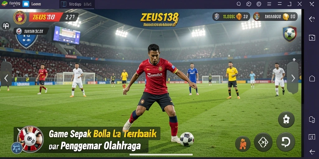 Tampilan gameplay menarik dari ZEUS138 dalam pertempuran sepak bola.